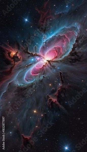 Fototapeta Ai image deep space nebula