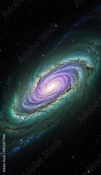 Fototapeta Ai image deep space nebula