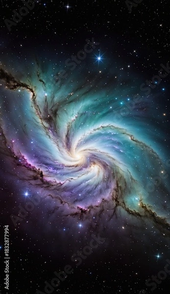 Fototapeta Ai image deep space nebula