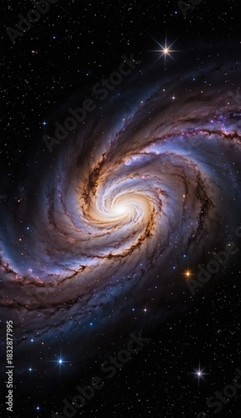 Fototapeta Ai image deep space nebula