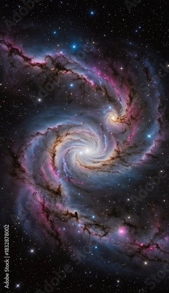 Fototapeta Ai image deep space nebula