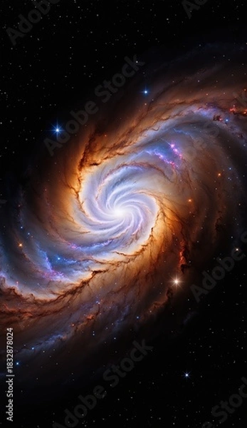 Fototapeta Ai image deep space nebula