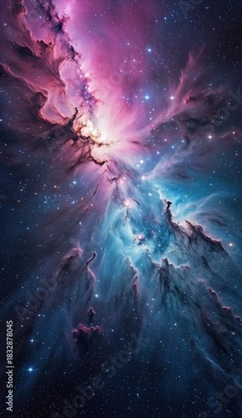 Fototapeta Ai image deep space nebula