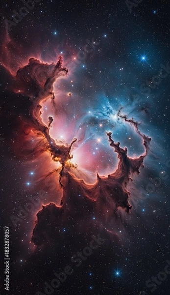 Fototapeta Ai image deep space nebula