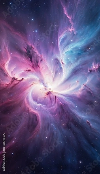 Fototapeta Ai image deep space nebula