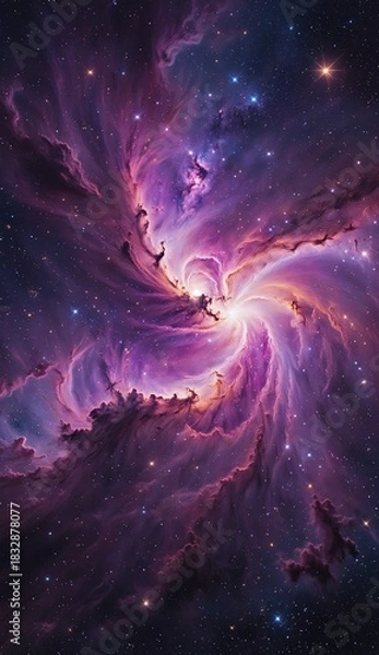 Fototapeta Ai image deep space nebula