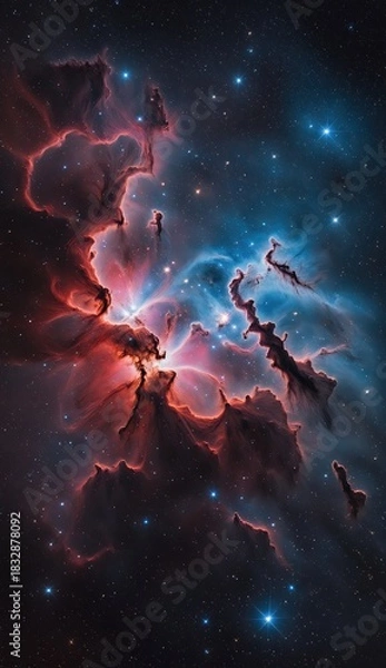 Fototapeta Ai image deep space nebula