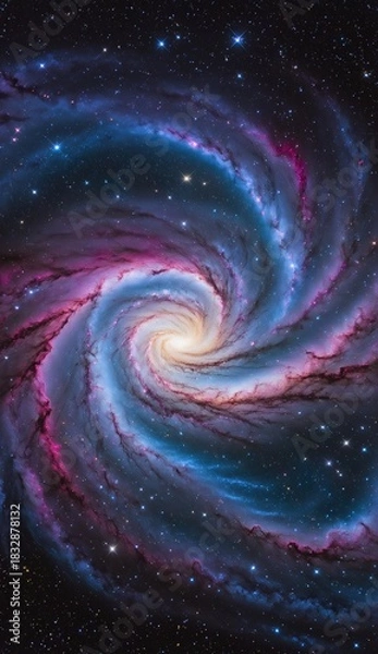 Fototapeta Ai image deep space nebula