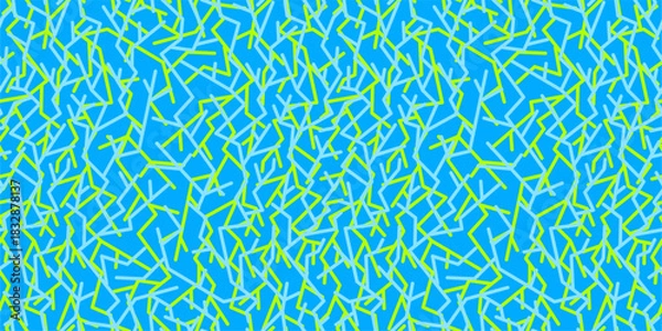 Fototapeta Abstract Lightnings Seamless Background Pattern Vector Art Template