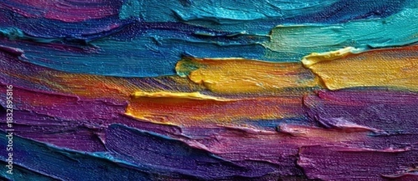 Obraz Vivid abstract oil paint texture