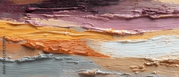 Obraz Colorful paint texture on canvas surface