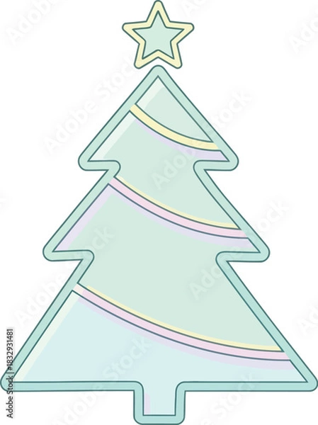 Fototapeta abstract christmas tree