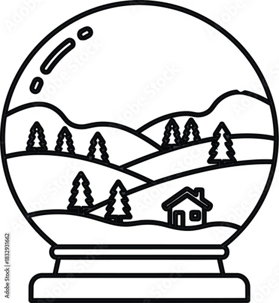 Fototapeta boat in the sea vector