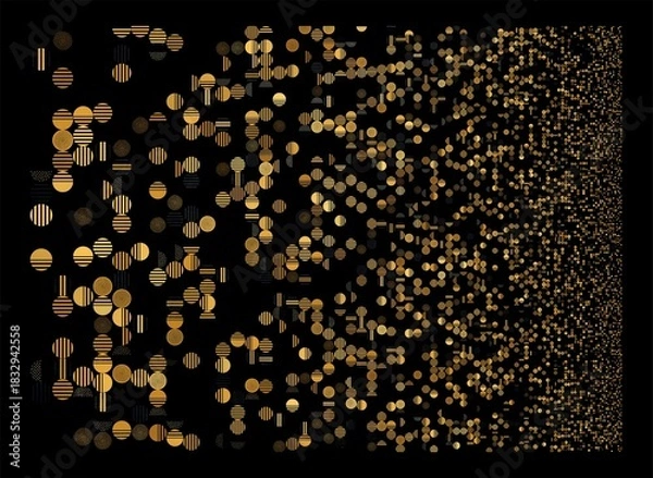 Obraz Abstract Geometrical Background. Pattern with random geometric shapes.