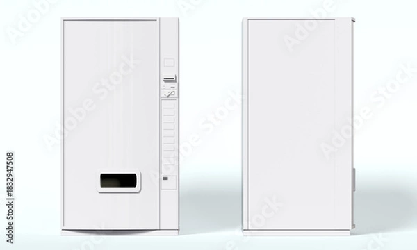 Obraz Vending machine front side isolated mockup 3D rendering