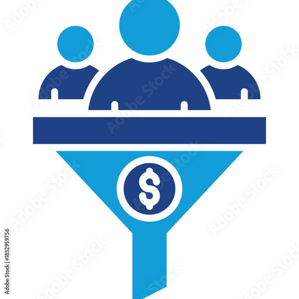 Fototapeta Lead Conversion Icon