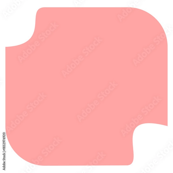 Obraz Modern Rounded Wavy Shape for Design Background