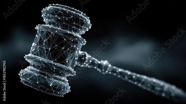 Fototapeta Jurisdiction mapping applications utilizing AI to analyze regulatory environments, applicable laws, and cross-border legal requirements supporting multinational legal operations