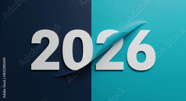 Obraz Year 2026 typography