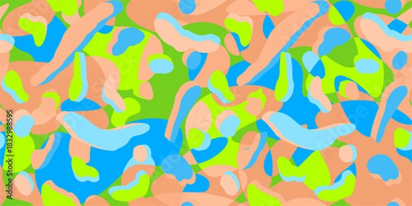 Fototapeta Simple Seamless Cool Trendy Abstract Pattern Vector Illustration Background Template