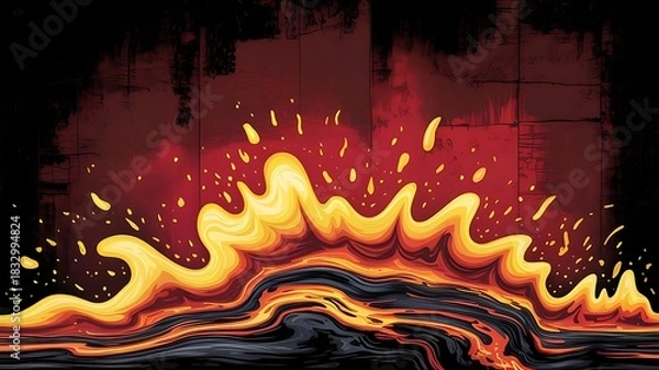Obraz abstract fire background
