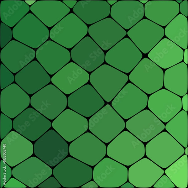 Fototapeta Geometric background with green pebbles. Design element. eps 10