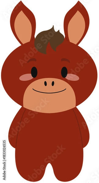 Obraz 동물말신년2026붉은말십이지신진사오미(기본)