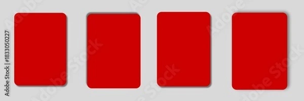 Fototapeta red cards