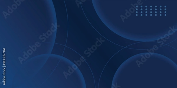 Fototapeta Abstract blue circle background. Vector illustration design for presentation, banner, cover, web, flyer, card, poster, wallpaper, texture, slide and business card