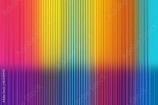 Fototapeta vibrant vertical stripes create a rainbow gradient background