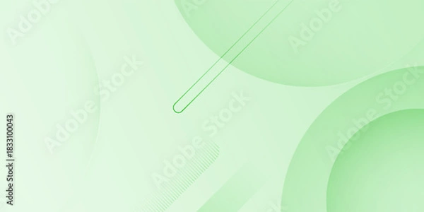 Fototapeta Minimal Abstract Pale Green Circles Background Clean Healthcare Wellness Template. Suit for banner, web, brochure, pamflet and presentation
