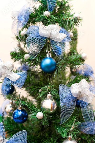 Fototapeta christmas tree decorations