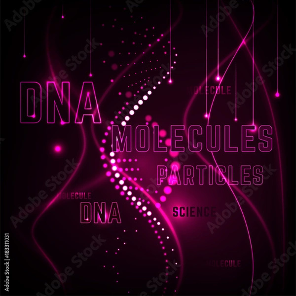 Fototapeta Molecule Background Image