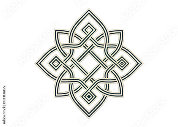 Fototapeta Isolated Abstract Geometric Line Design Element