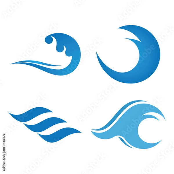 Fototapeta Water waveocean  logo
