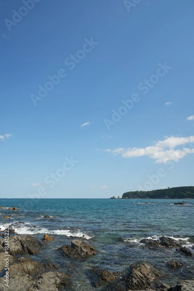 Obraz 海岸と海と空