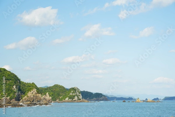 Obraz 晴れの日のリアス式海岸