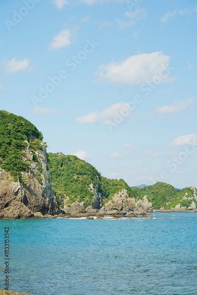 Obraz 晴れの日のリアス式海岸