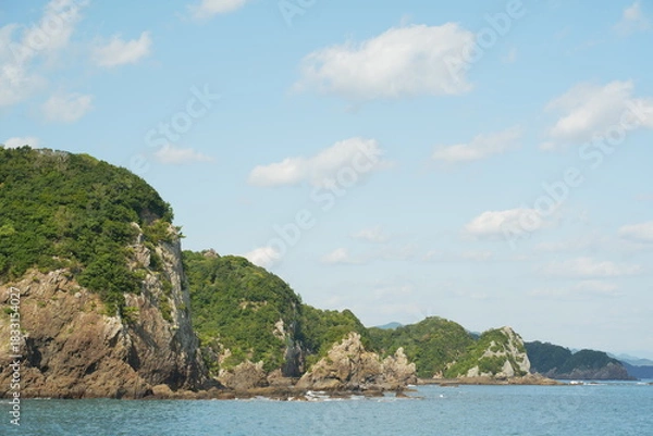 Obraz 晴れの日のリアス式海岸