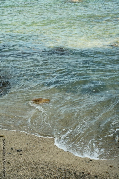 Obraz 海岸に打ち寄せる波