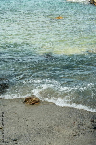 Obraz 海岸に打ち寄せる波