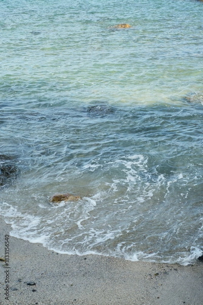 Obraz 海岸に打ち寄せる波