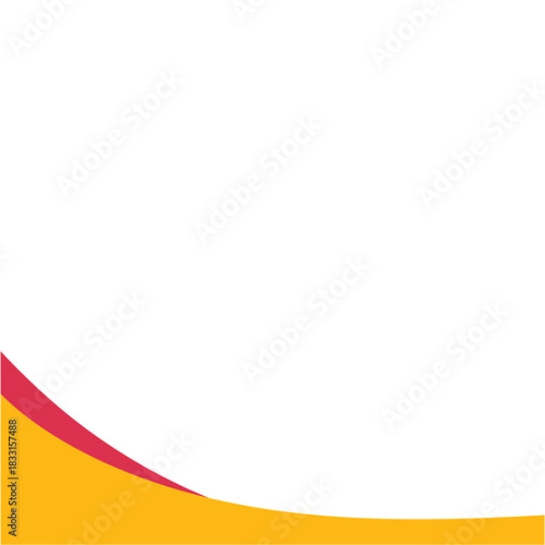 Obraz Modern bottom page divider shape. Vector illustration