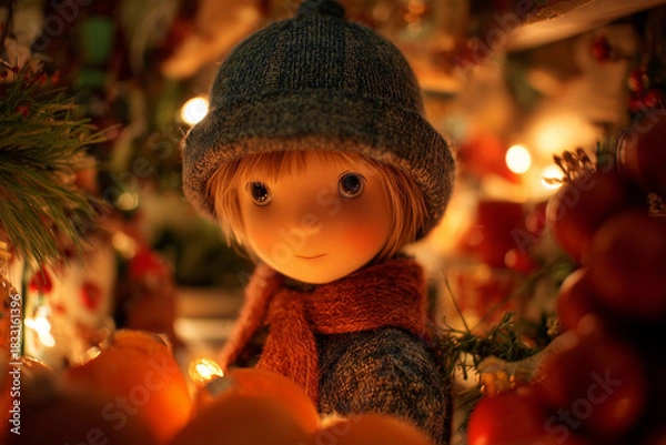 Obraz Cute Winter Doll