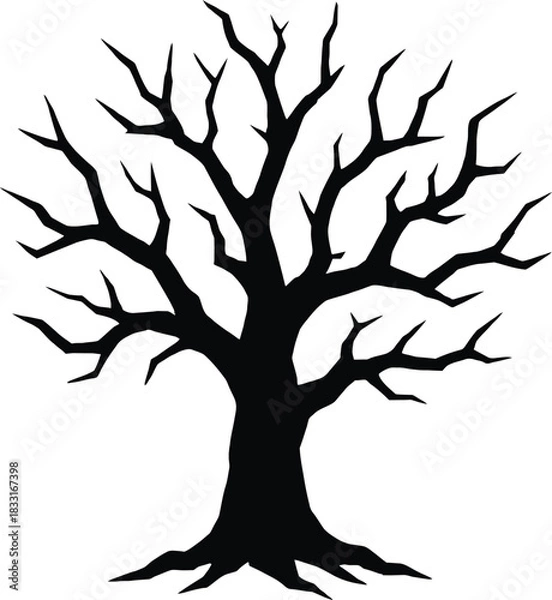 Fototapeta tree silhouette vector