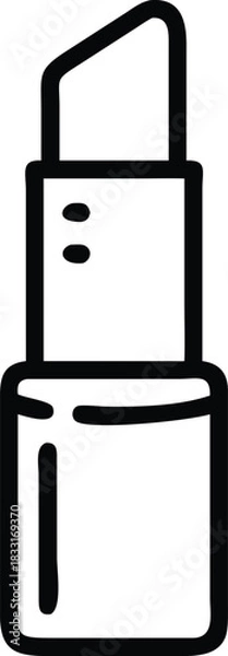 Obraz A close up studio shot of a single ripe red strawberry with green leaves and stem isolated on white background.