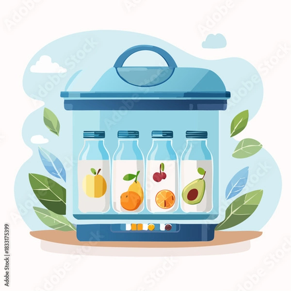 Obraz Fruit drinks in appliance