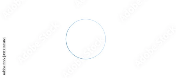 Obraz Simple circle isolated on transparent background, a basic geometric shape for design purposes