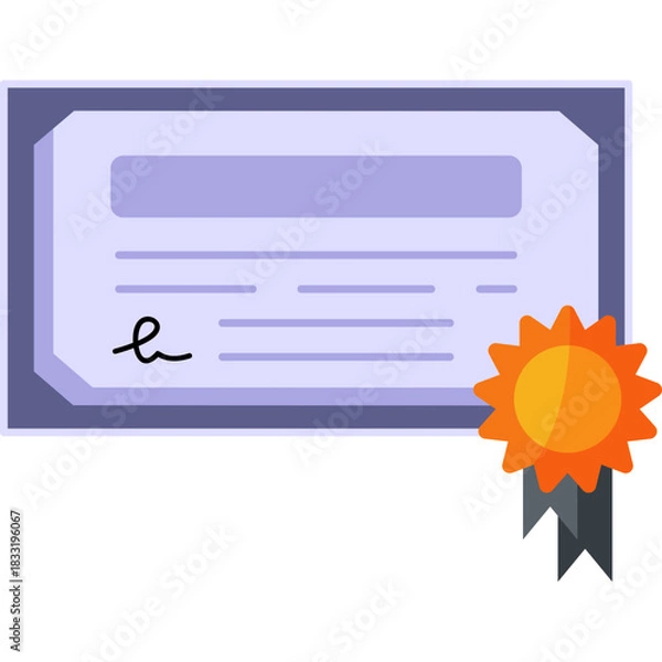 Obraz Certificate Icon