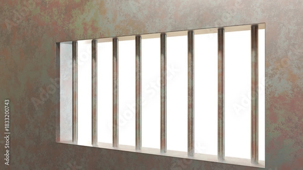 Obraz prison cell 3D rendering
